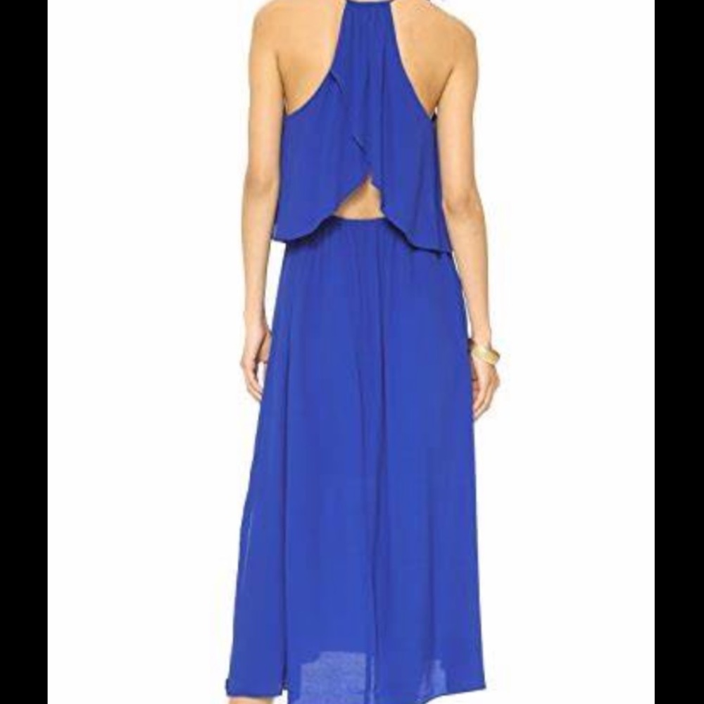 Madewell flutter back overlay maxi dress